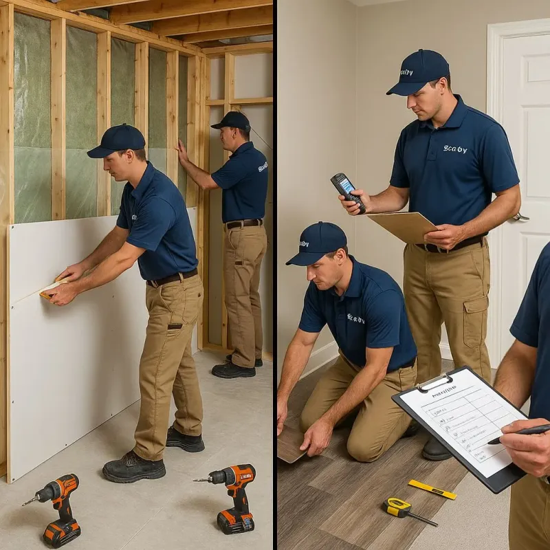 Repairs and Reconstruction process in La Villa, TX